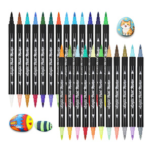 Dual Tip <strong>Fabric</strong> Markers Permanent for Clothes, 52 Colors <strong>Fabric</strong> Decorating <strong>Paint</strong> <strong>Pens</strong> for Kids, T-Shirt Shoe Markers - Product Image 1