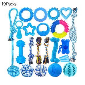 Jouets pour chiens, chiots et chats, best-seller, en caoutchouc thermoplastique, nœuds rayés, style fixe, pour la dentition, le nettoyage dentaire, résistant à la mastication - Product Image 4