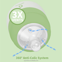 2025 nouveauté 5oz 9oz Flexy Silicone biberon anti coliques biberon sans bpa Silicone biberon