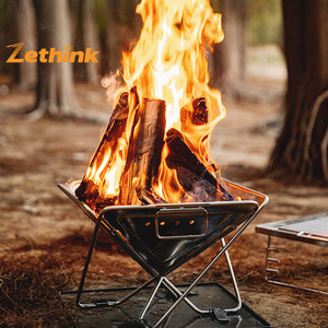 เตาบาร์บีคิวพับได้สแตนเลสหนาสำหรับตั้งแคมป์กลางแจ้ง รุ่น ZT--044-02 ขายดี - Product Image 3