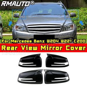 Coques de protection pour rétroviseurs de voiture, capuchons de rétroviseurs pour Mercedes Benz W204 W221 C200, kit carrosserie, accessoires auto - Product Image 1