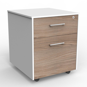 Meuble de rangement mobile moderne sous bureau avec serrure à clé et panneau de conception élégante pour atelier, chambre, bureau à domicile, école, hôtel - Product Image 6