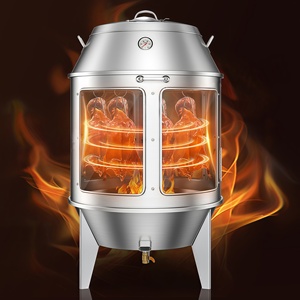 Four à rôtir vertical commercial avec porte transparente - <span class=keywords><strong>Rôtissoire</strong></span> à canard laqué et <span class=keywords><strong>poulet</strong></span> croustillant - Product Image 1