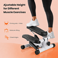 Stahlrahmen-Fitness-Stepper mit Hydraulik, Maximales Benutzergewicht 120 kg, Mini-Treppensteiger-Trainingsgerät