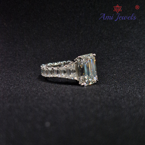 Anillo de Diamantes de Platino PT950 Moderno, Piedra Cultivada en Laboratorio, Joyería de Lujo Unisex para Uso Diario - Product Image 2