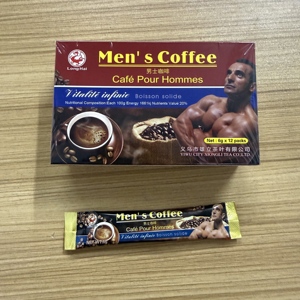 Complément Énergétique et pour la Santé Rénale à base de Café Arabica Vitalité Masculine avec Maca et Étiquette Privée Noire - Product Image 3