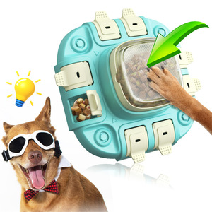 Modern lüks özel köpek bulmaca oyunu oyuncak seviye 2 plastik tedavi dağıtıcı yavaş besleyici ile düğme moda aksesuar - Product Image 2