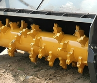 Broyeur forestier pour chargeuse compacte, haute efficacité, pour la déchiquetage du bois, à vendre