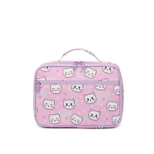 Bolsa de Picnic para el almuerzo de Kidsren de gran capacidad con bolsa de hielo, nuevo bolso para estudiantes para almacenamiento de alimentos, cierre de cremallera impreso para mantener fresco - Product Image 1