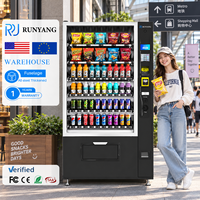 Distributeur automatique de snacks et boissons RUNYANG, personnalisé, extérieur, réfrigéré, à monnayeur, pour aliments et boissons