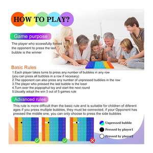 Juego de Juguetes Sensoriales de Silicona POPIT de Alta Calidad y Durabilidad, Proveedor Verificado, Fabricante, Regalos Sensoriales Personalizables, Juguetes para Aliviar el Estrés - Product Image 2