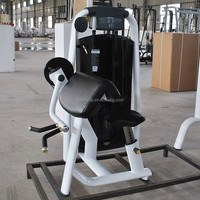 Máquina de curl de bíceps sentado con carga de placas LZX Fitness, la más popular para gimnasios comerciales, modelo Three Horns Arm