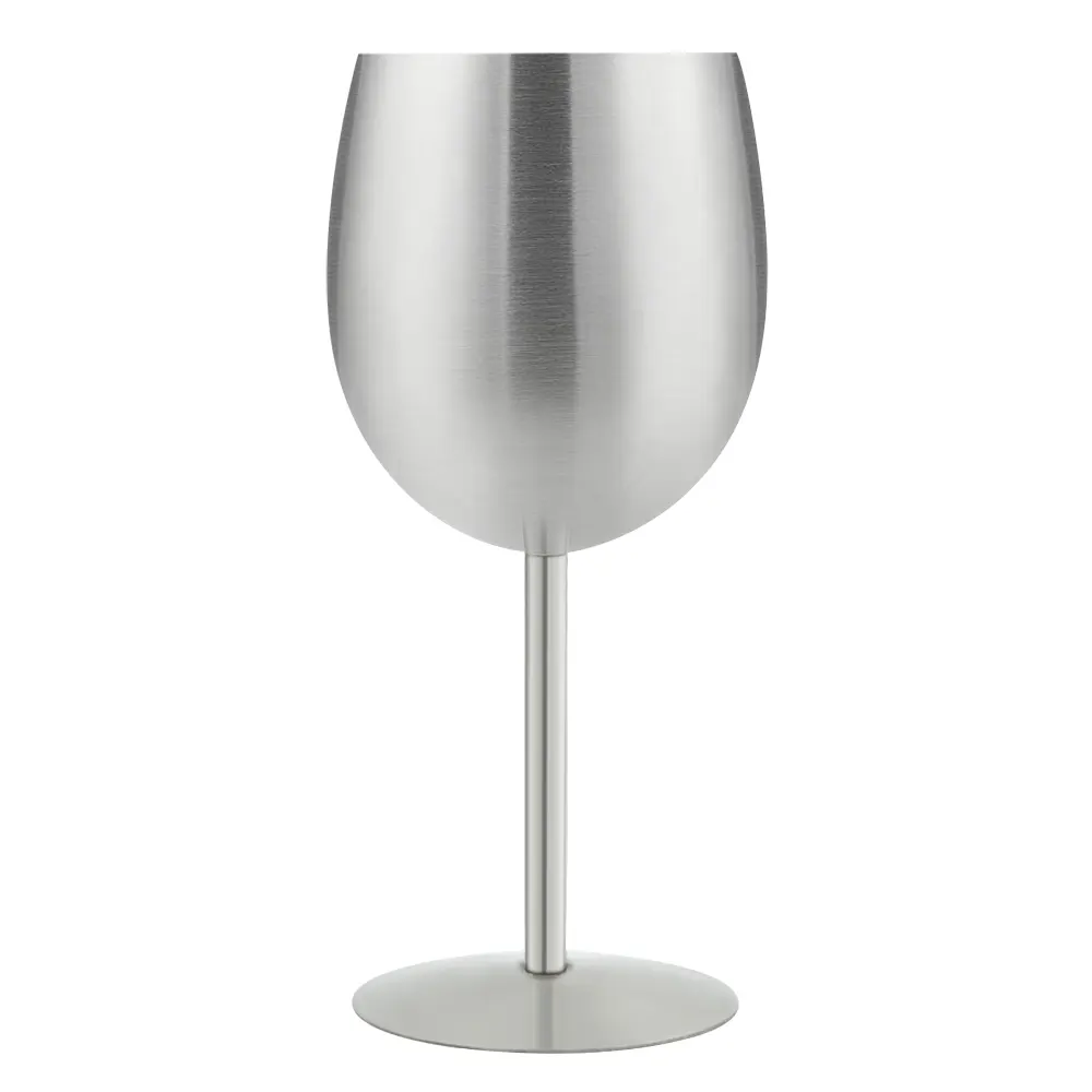 カスタムロゴ高級ワインカクテルシャンパンゴブレットカップステンレススチールメタルレッドワイングラスゴブレット