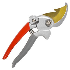 Sécateur de jardin géant, lame en acier à haute teneur en carbone, capacité de coupe de 1,5 pouce, poignée en plastique rouge, sécateur manuel pour haies - Product Image 1