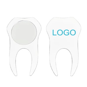 Customized Printing Dental Promotional Tooth Shaped Makeup Mirror