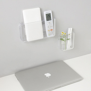 <b>Wall</b> <b>Mounted</b> Storage <b>Shelf</b> Rectangle No Lid For Desk Organizing Remote Control And Stationery - Product Image 1