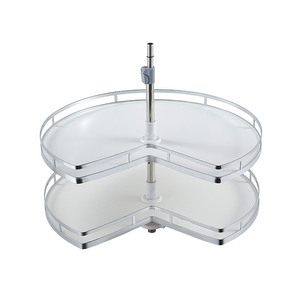 Cesta giratoria antideslizante de doble capa Olande para 270 tazones, platos, ollas, para gabinete <span class=keywords><strong>esquinero</strong></span>, <span class=keywords><strong>despensa</strong></span>, cocina y <span class=keywords><strong>armario</strong></span> - Product Image 5