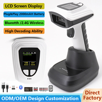Escáner de código de barras inalámbrico 2D KEFAR Factory PDF417 lector de código QR de matriz de datos para inventario logístico de almacén