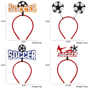 Funfree Fashion Nouveau Bandeau <span class=keywords><strong>de</strong></span> football en feutre et plastique avec motif ballon <span class=keywords><strong>de</strong></span> football pour les fans des États-Unis, du Mexique et du Canada, idéal pour les décorations <span class=keywords><strong>de</strong></span> fête - Product Image 5