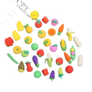 Gomme de cadeau de fête des enfants détachable de fruits de dessin animé mignon en gros créatif en gros gommes alimentaires de forme 3D - Product Image 1