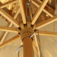 Parasol de jardin en paille robuste pour patio Parasol hawaïen en chaume Parasol de plage