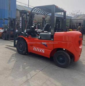 Montacargas Diésel Usado de 5 Toneladas de la Famosa Marca China Heli, con Capacidad Todoterreno y Neumáticos Sólidos - Product Image 6