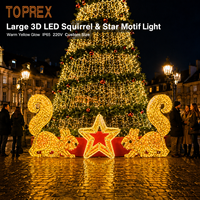 Lumière LED décorative TOPREX en forme d'écureuil, étanche IP65, qualité commerciale, pour projets de décoration, design personnalisé