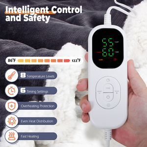 بلوفر بغطاء رأس قابل للارتداء ، بطانية بغطاء رأس مع أكمام ، محمول للتدفئة بالحجم الكامل وبطارية قابلة لإعادة الشحن تعمل بالطاقة - Product Image 5