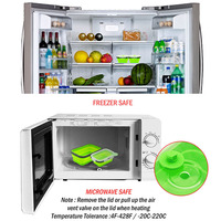 Boîte à lunch pliable en silicone HYRI, chauffante, sécuritaire pour les nourrissons, de qualité alimentaire, portable, récipient de stockage alimentaire pliable