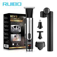Cortapelos Multifunción Inalámbrico para Hombre, Afeitadora Corporal, Kit de Aseo, Recortadora Eléctrica Impermeable para Vello Corporal, Afeitadora de Lámina