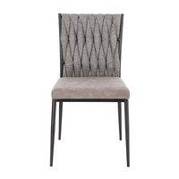 Fabricant Fournisseur ODM OEM Chaises de salle à manger de luxe en velours gris