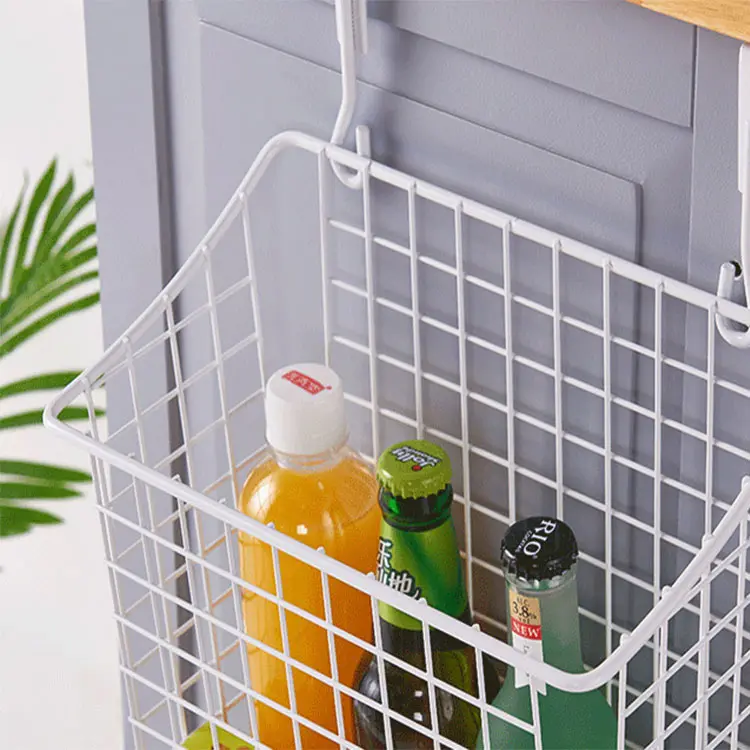 Giỏ Trái Cây Treo Kệ Mộc Mạc Dây Kim Loại Tier Treo Tường Over The Door Organizer