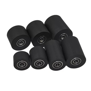 Rouleau de guidage professionnel sur mesure en polyuréthane, roue de convoyeur à axe en polyuréthane, roue en caoutchouc PU résistante à l'usure, roue en uréthane - Product Image 1