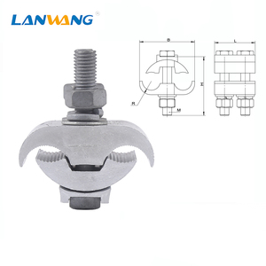 ตัวเชื่อมต่อสายเคเบิลแบบหนีบ <span class=keywords><strong>JBL</strong></span> ชนิดอะลูมิเนียมร่องขนาน สำหรับติดตั้งสายไฟฟ้าเหนือศีรษะ - Product Image 1