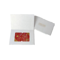 Boîtes de cartes cadeaux pour cartes bancaires VIP de luxe, emballage de cartes NFC, boîte auto-assemblante, matériaux recyclés, laminage mat