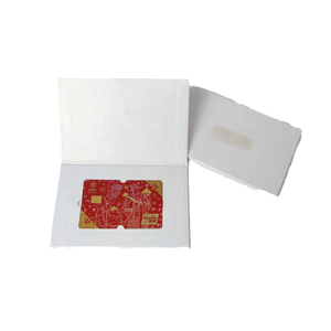 Boîtes de cartes cadeaux pour cartes bancaires VIP de luxe, emballage de cartes NFC, boîte auto-assemblante, matériaux recyclés, laminage mat - Product Image 2