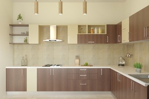 Mobili in Melamina Moderni - Design di Cucina Curato con Geometria Pulita e Opzioni di Configurazione Personalizzate - Product Image 3