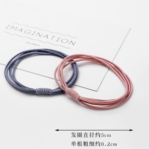 Coletero de Cabello Cuatro en Uno de Alta Elasticidad, Color Sólido, para Uso Diario, Accesorios Yiwu para Mujer - Product Image 4