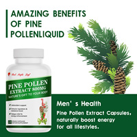 Capsules d'extrait de pollen de pin nutritif, pollen de pin + extrait de poivre noir, tonique quotidien, soutien énergétique et vitalité