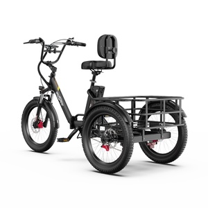 Onesport OT30 Pro EU entrepôt expédition frein à huile à disque vélo électrique pliable à trois roues 500w cargo à entraînement arrière - Product Image 4