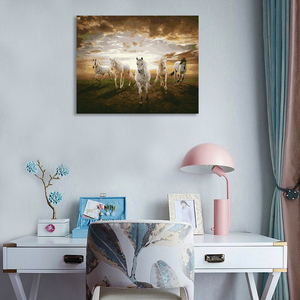 Hermoso caballo corriendo personalizado arte de pared DIY pintura de animales por números Set - Product Image 2