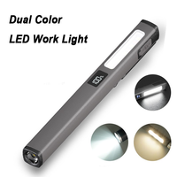 6 Modes de Travail Portable LED Stylo Travail Lumière Avec Rouge Avertir Aimant Clip En Plein Air Réparation De Voiture Inspection D'urgence Flash Travail Lumière