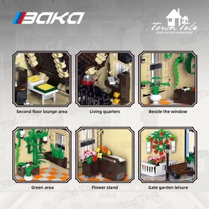 BaKa 33202 Streetview Doughnut Workshop, Bloques de Construcción de Ladrillos, Modelo de Arquitectura, Juguetes Educativos, Escala 1:8, <span class=keywords><strong>2657</strong></span> Piezas - Product Image 5