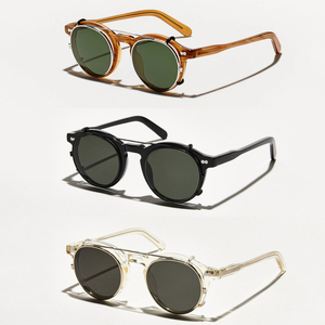 Finewell thương hiệu sang trọng Thiết kế Retro Vòng phân cực Shades biểu tượng tùy chỉnh chất lượng cao Acetate clip trên Kính mát cho phụ nữ người đàn ông - Product Image 4