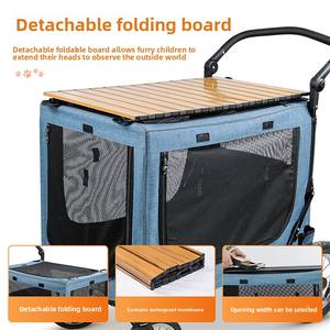 Poussette pour animaux de compagnie de style camp portable pour chiens moyens et grands Scooter de marche pliable et réglable pour les sorties de voyage - Product Image 3