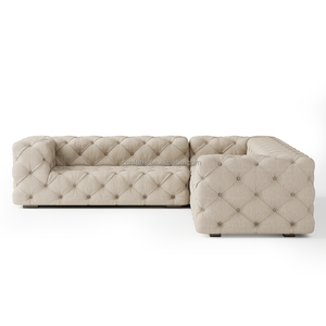 Muebles de salón modernos de lujo, muebles de tela Chesterfield de estilo americano, sala de casa, sofá Seccional de esquina con mechones <span class=keywords><strong>Soho</strong></span> - Product Image 3