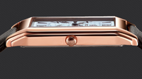 Montres en acier à quartz rectangulaires ultra-minces, avec petite seconde, de conception d'usine et personnalisables par lots, pour marque privée