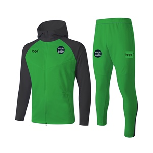 Survêtement de football pour homme personnalisé de la nouvelle saison, veste zippée, tous les logos pour l'entraînement, léger, séchage rapide, respirant, coupe-vent - Product Image 3