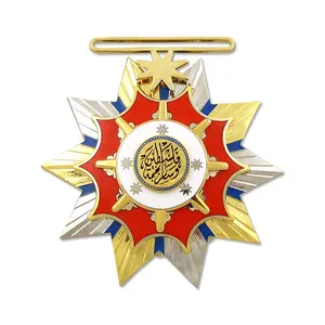 Fabriek Luxe Medailles Custom Metalen Elegante Cross Medailles