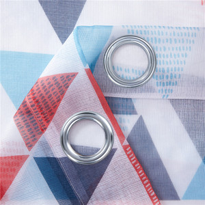 Hot Selling Modern Simplicity Geometric Fabric <strong>Voile</strong> Printed 54X96 <strong>Window</strong> Decoration Sheer Curtains - Product Image 6